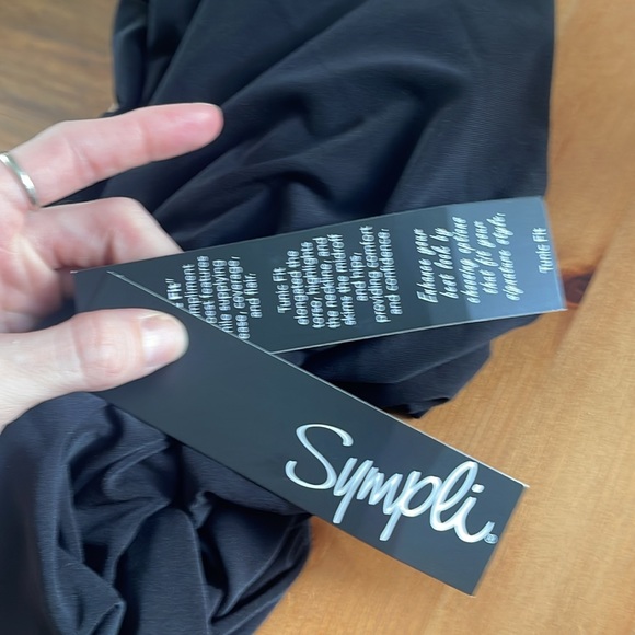NEW Sympli Nuglimpse black tunic top - Picture 5 of 8